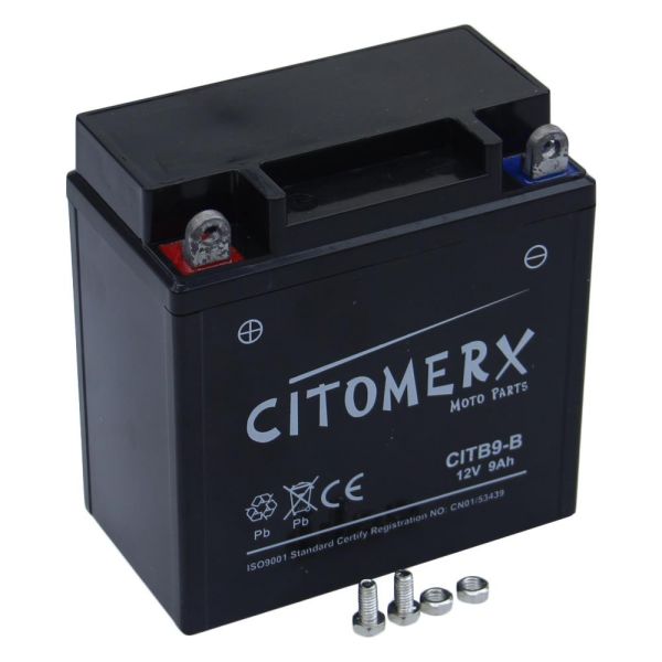 Citomerx Powersports GEL Batterie CITB9-B, 12V/9AH, CITOMERX MOTORRAD GEL, CITOMERX POWERSPORTS, PRODUKTPROGRAMM